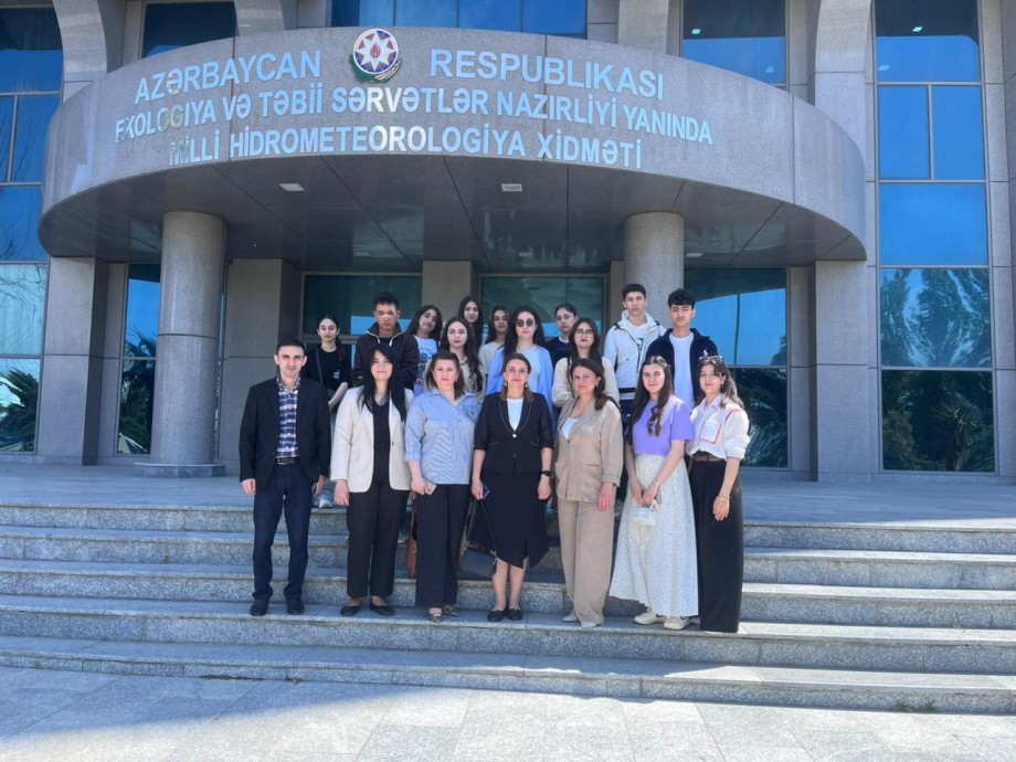 Tələbələr Milli Hidrometeorologiya Xidmətinə ekskursiya  etmişlər