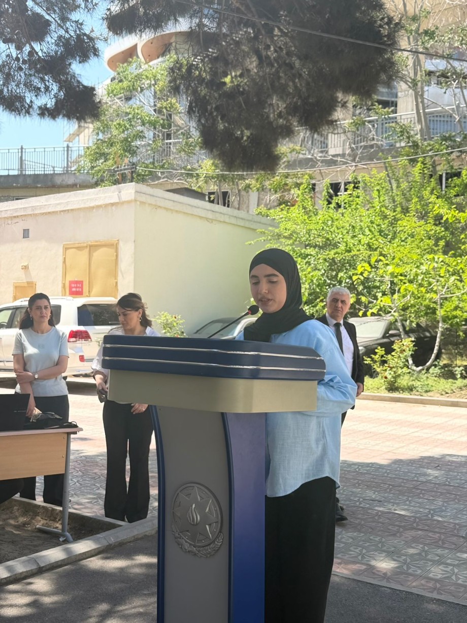 "Yaşıl kollec" layihəsi çərçivəsində  növbəti  “Təbiətə töhfəmiz” adlı tədbir  keçirildi
