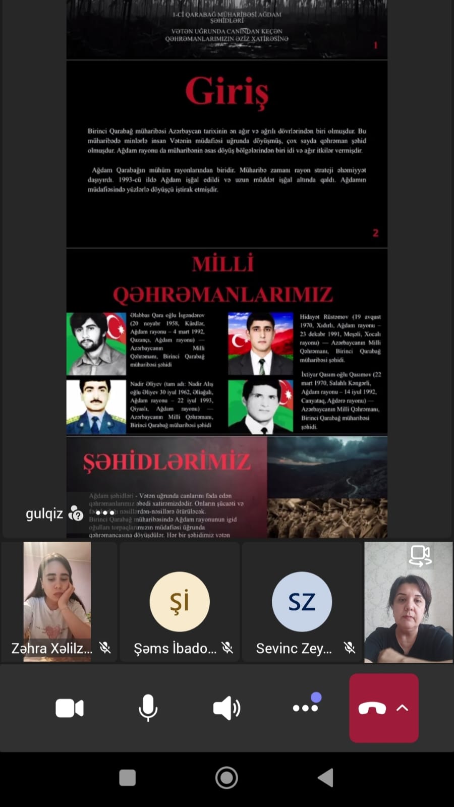 Tələbələr dərslərdə fəal iştirak edirlər