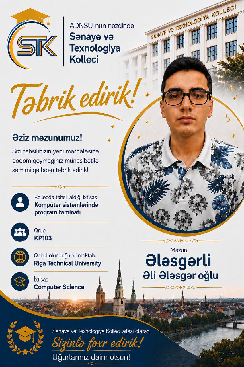 Təbrik edirik!
