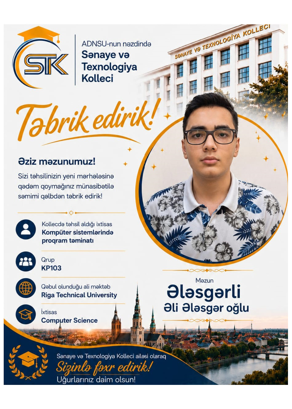 Təbrik edirik!